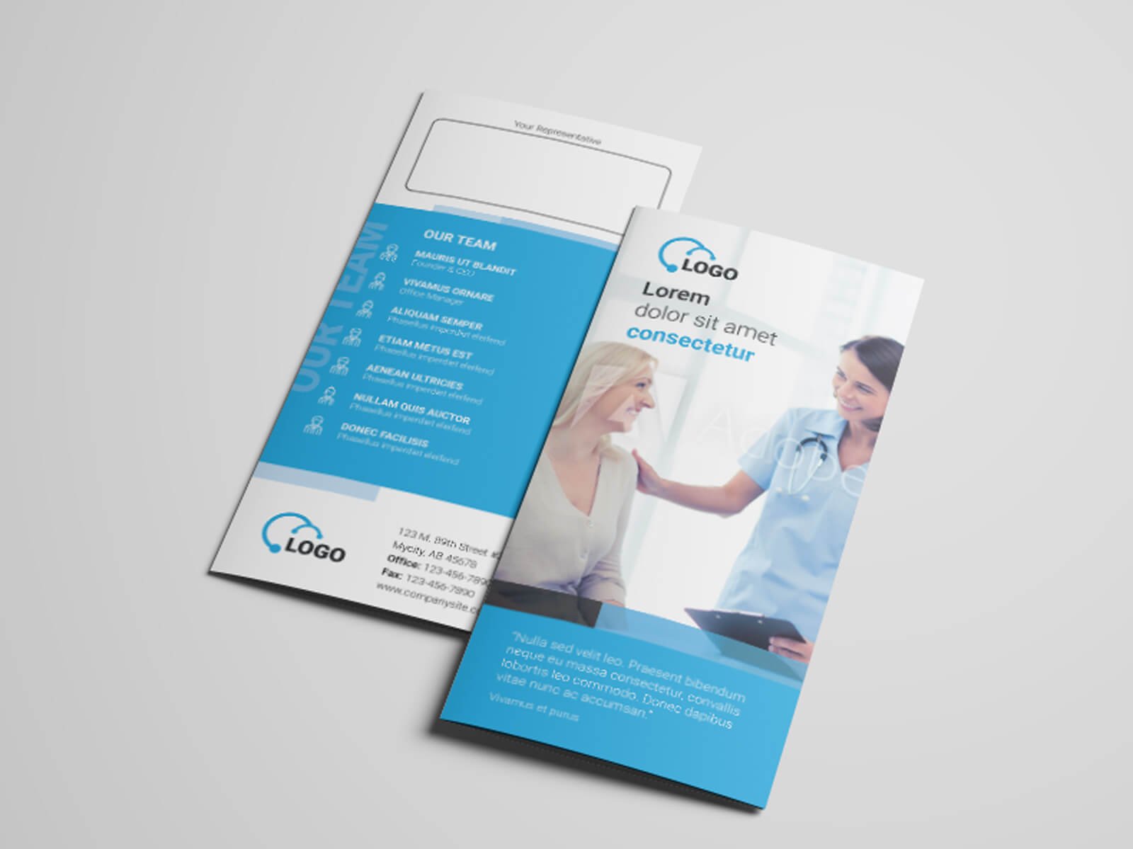 Health Medicare Tri-fold Flyer Template