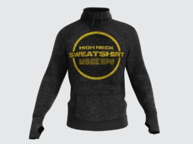 High Neck Sweatshirt Mockups