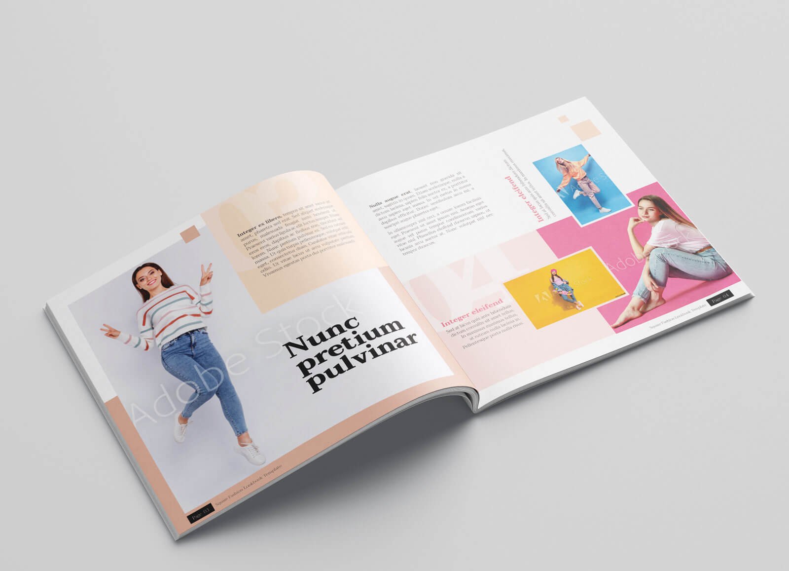 KLAMBEE - Square Fashion Lookbook Template