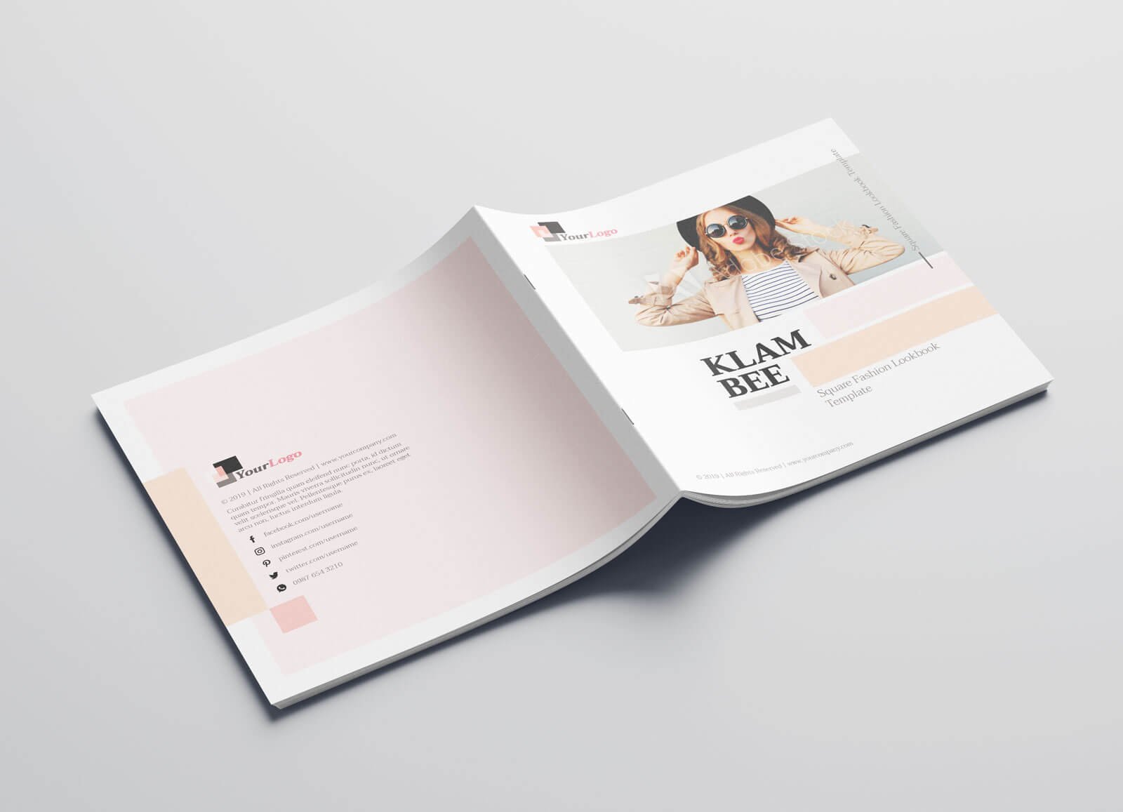 KLAMBEE - Square Fashion Lookbook Template