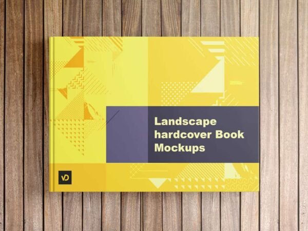02 Landscape hardcover Book Mockup