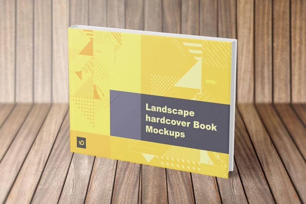  01 Landscape hardcover Book Mockup 