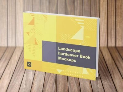 04 Landscape hardcover Book Mockup
