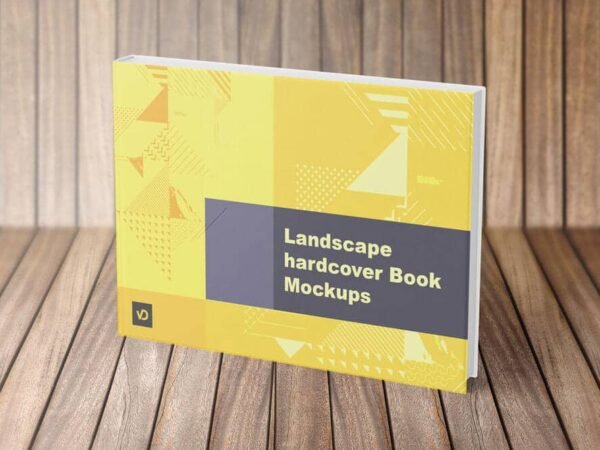 04 Landscape hardcover Book Mockup