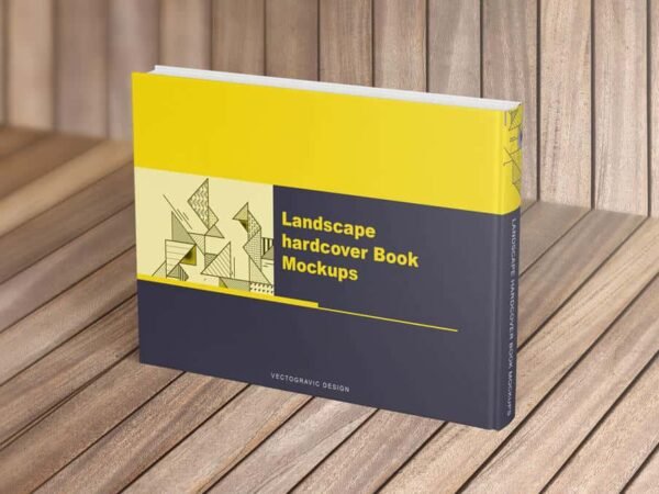05 Landscape hardcover Book Mockup