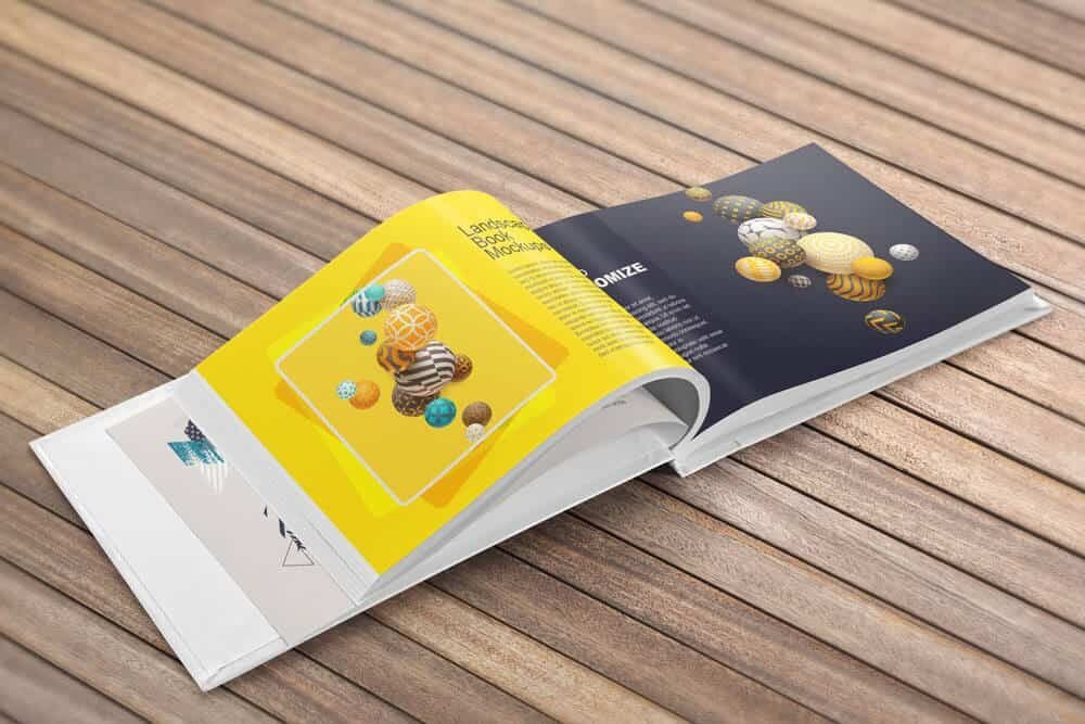  01 Landscape hardcover Book Mockup 