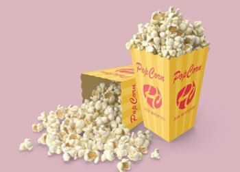 Popcorn Box Mockups