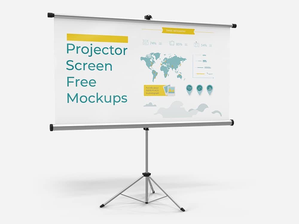 Free Download Projector Screen Mockups 01