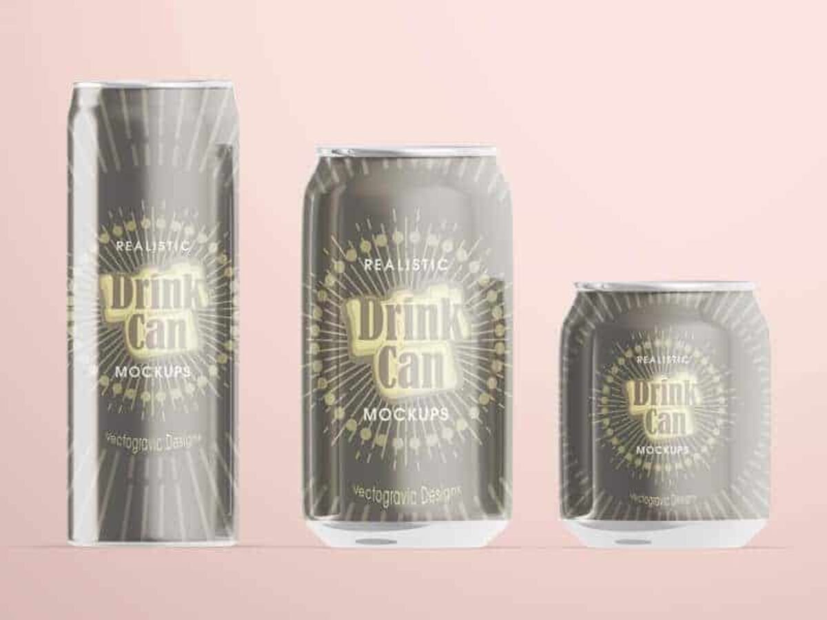 drink can mockups