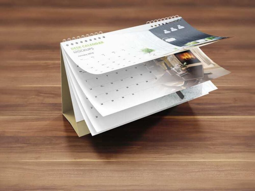  Desk Calendar mock ups 