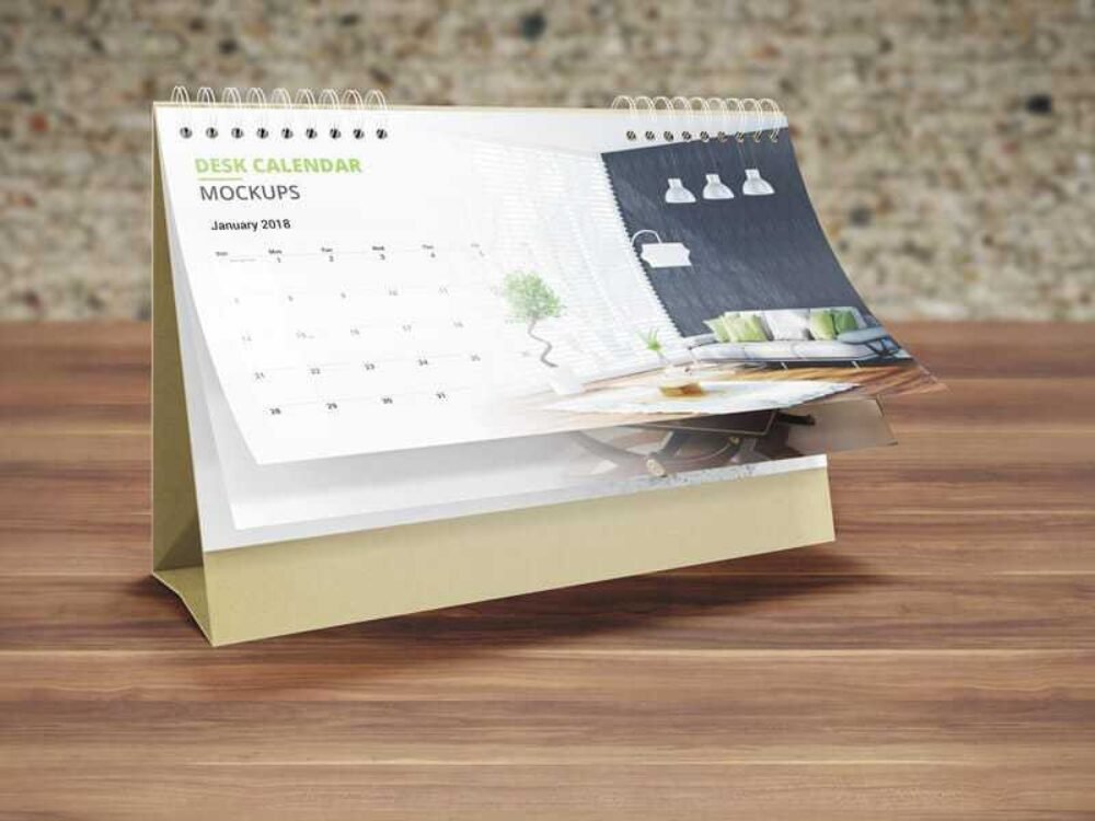  Desk Calendar mock ups 