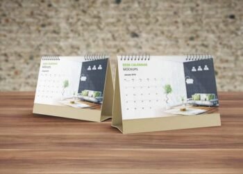 Desk Calendar mock ups