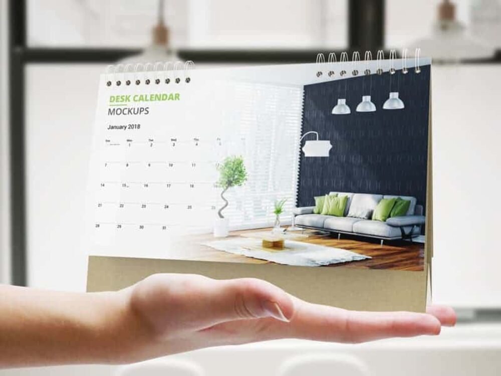  Desk Calendar mock ups 