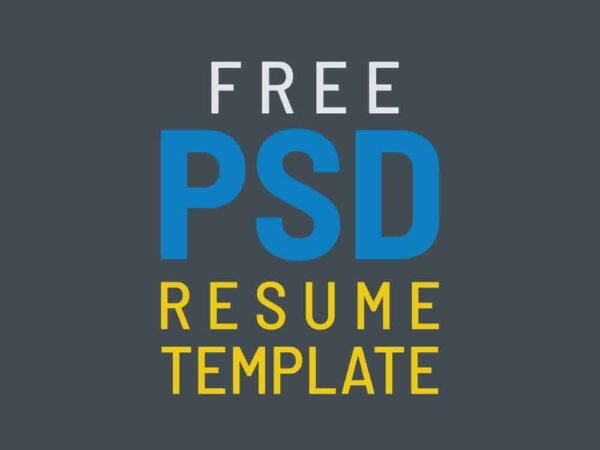 Free PSD Resume Templates