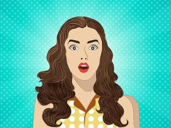 Retro Girl Illustration