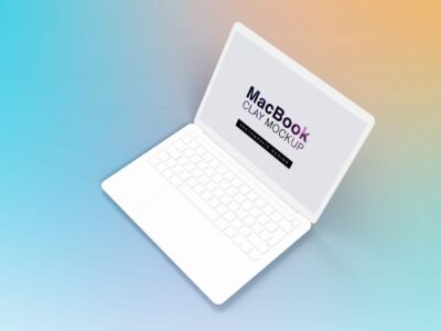 Laptop-Macbook-Clay-Free-Mockups