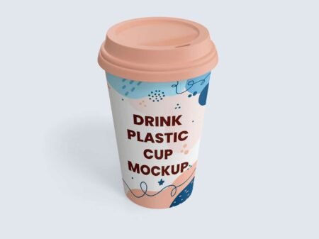 Simple Drink Plastic Cup Mockup