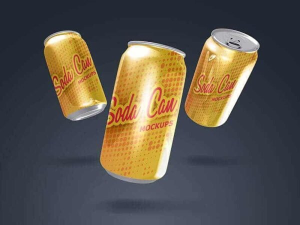 Soda Can Mockups