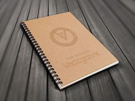 Spiral Book Cover mockup