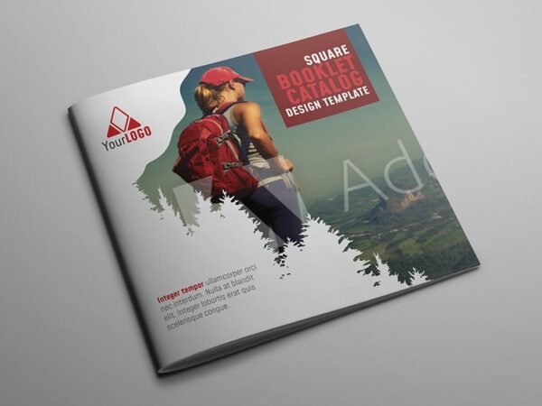 Square Booklet Catalog Design Template 01