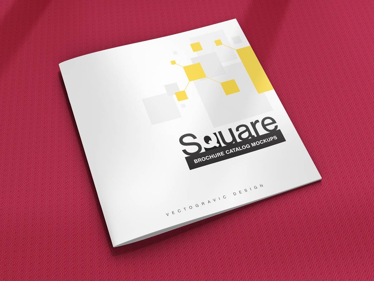 Square Brochure Mockup