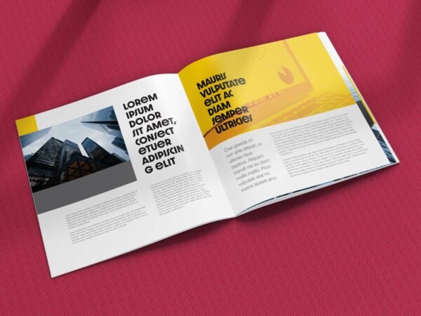 Square Brochure Mockup