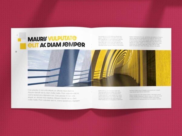 Square Brochure Mockup