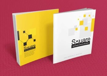 Square Brochure Mockup