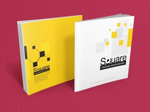 Square Brochure Mockup