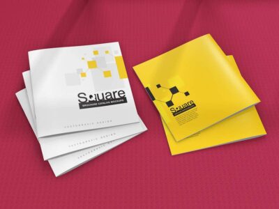 Square Brochure Mockup
