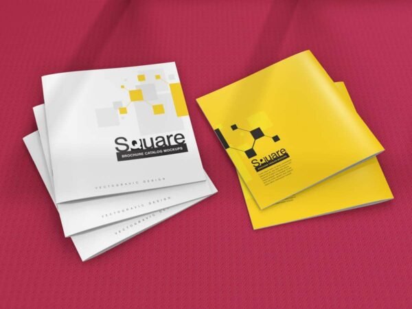 Square Brochure Mockup