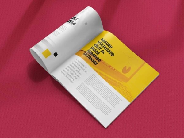 Square Brochure Mockup