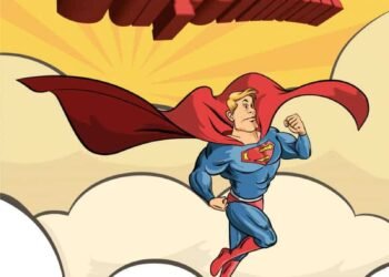 Superman Cartoon Illustration