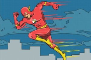 The Flash Cartoon Illustration
