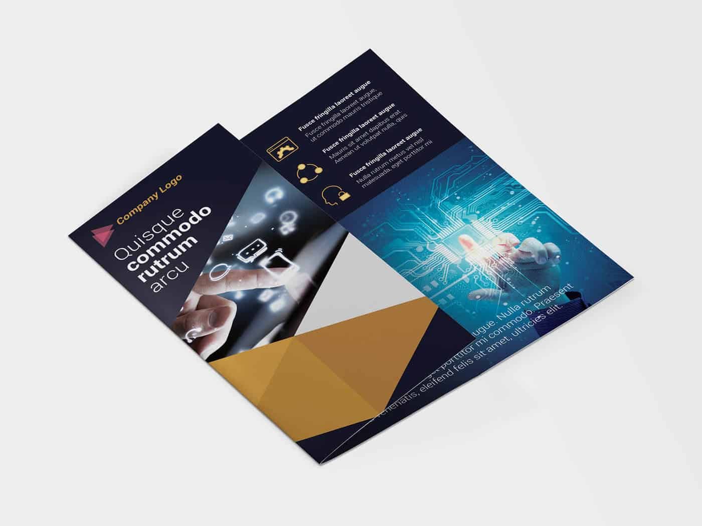 Tri-fold IT Technology Flyer Template