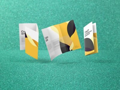 Trifold Brochure Mockups 11×17 size