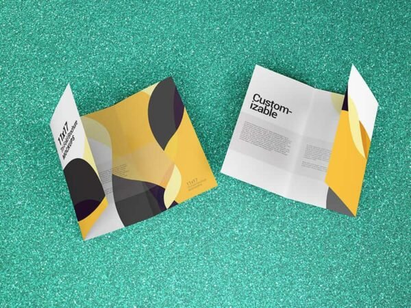 Trifold Brochure Mockups 11x17 size