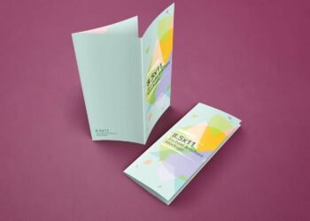 Trifold Brochure Mockups 8.5x11 size