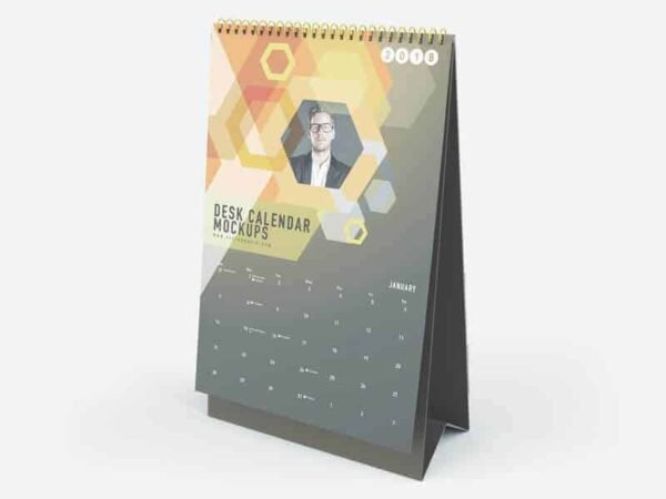 Vertical Desk Calendar Mockups