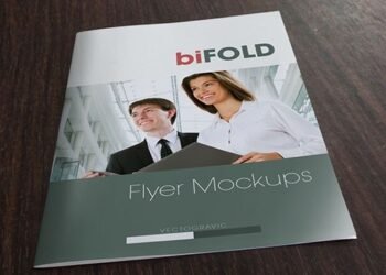 bifold flyer mockup