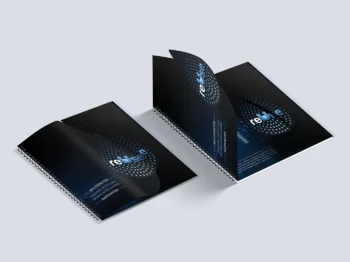 Square Spiral Booklet Design