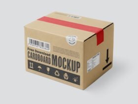 Free Carton Box Cardboard Mockups