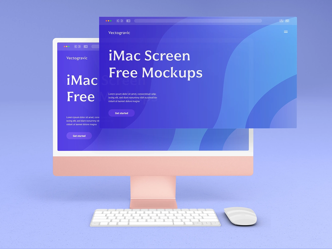 Free Editable iMac Screen Mockups