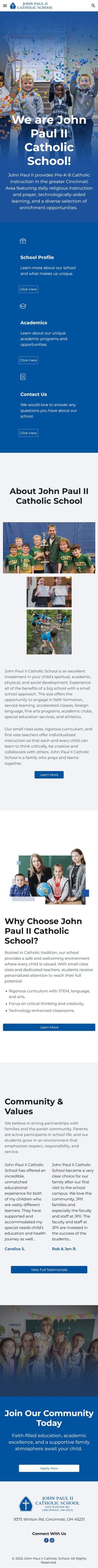 Modern Educational Google Site Design - Mobile Preview 1
