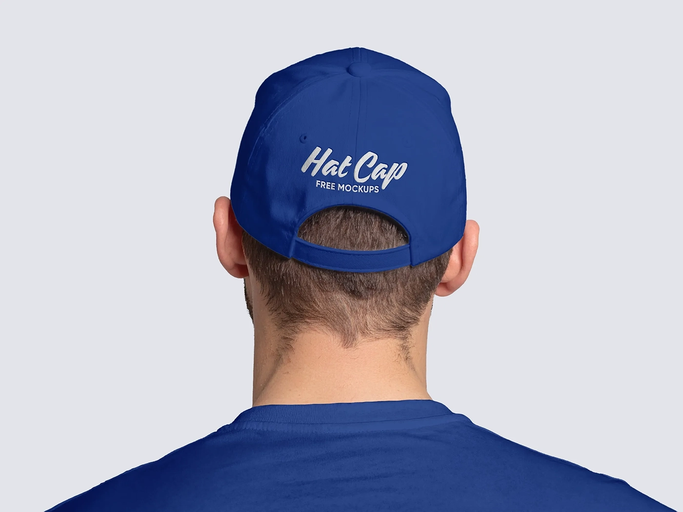 Portrait of a male wearing a hat cap mockups