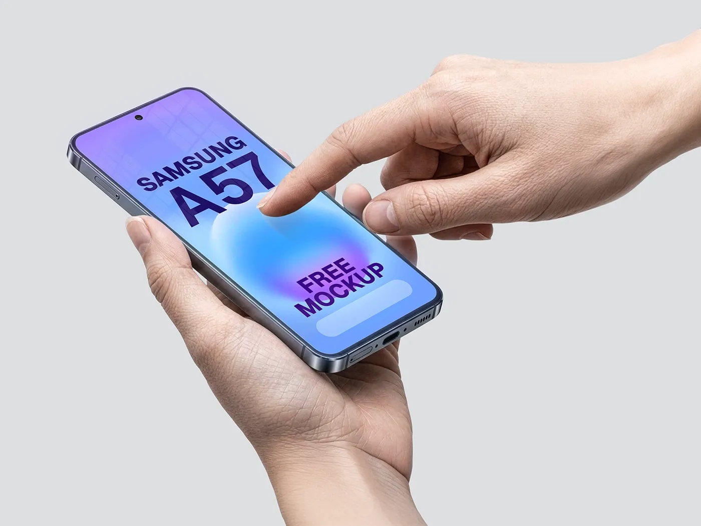 Smartphone Mockup Samsung A57 3 Smartphone Samsung A57 Mockups