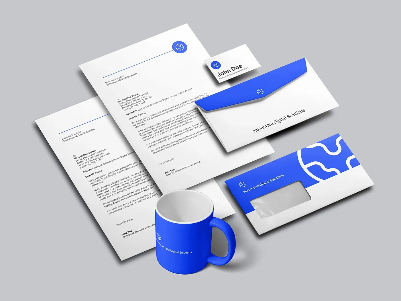Stationery Mockups Envelope Letterhead and Business Card 02