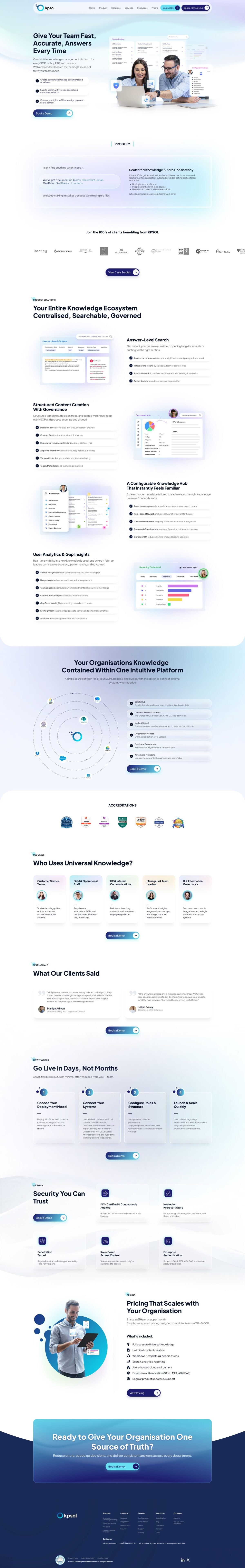 KPSOL Landing page design - Desktop Preview 1