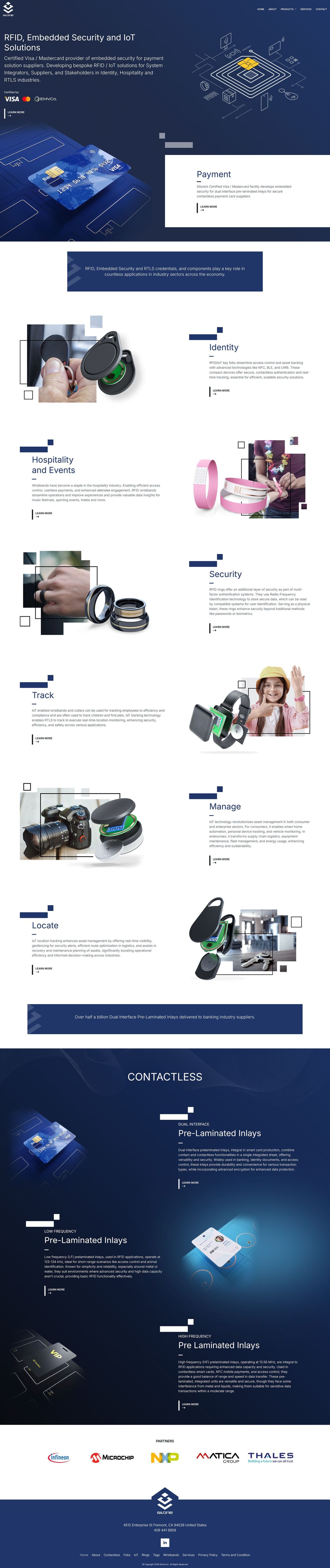 SILONE Website Design - Desktop Preview 1